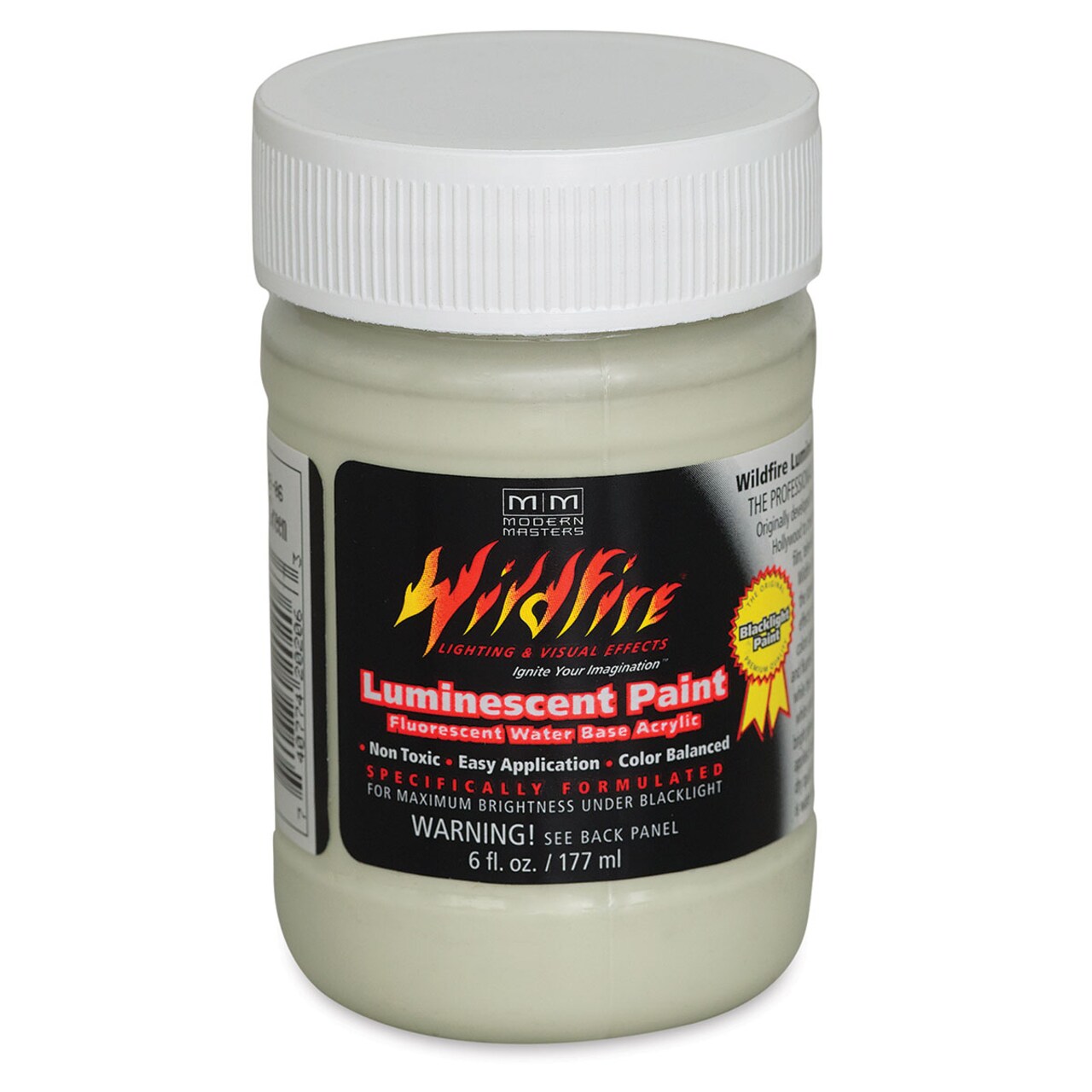 Wildfire Luminescent Fluorescent Acrylic Paint - Glow Green, 6 oz